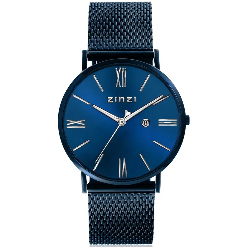 Zinzi Blauw Horloge Staal Ziw551 M