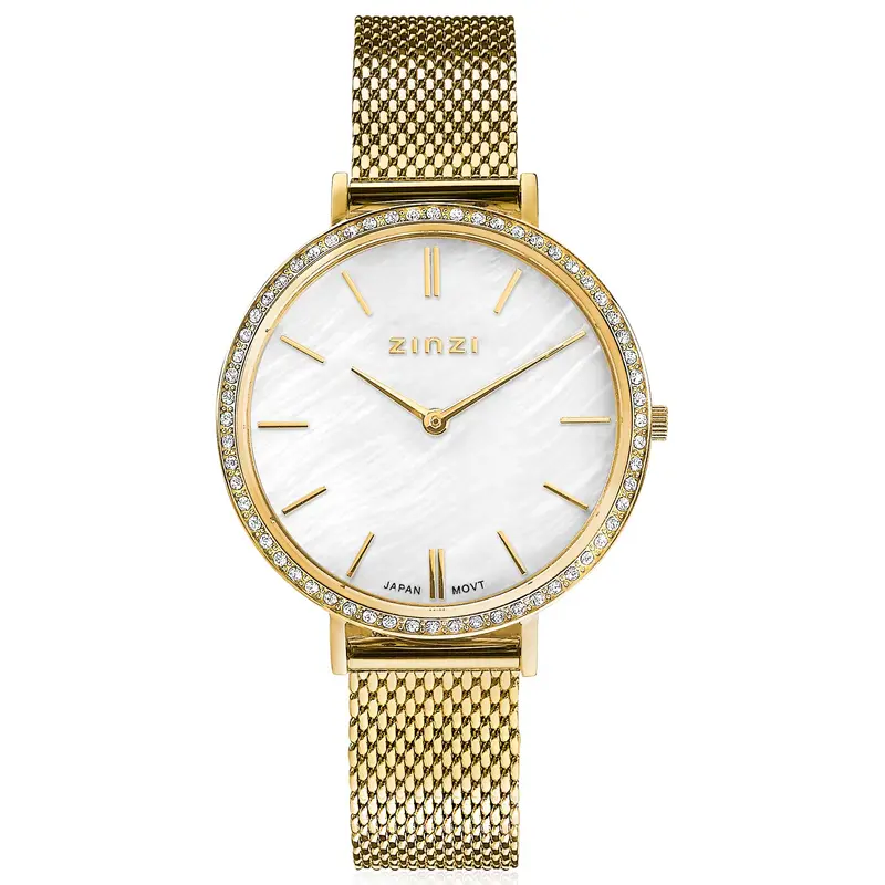 Zinzi Geelgoudkleurig Horloge Gold Plated Ziw1334