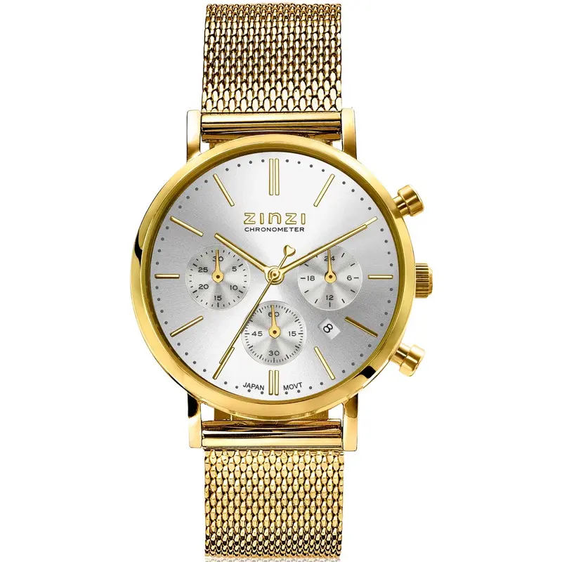 Zinzi Geelgoudkleurig Horloge Gold Plated Ziw1533