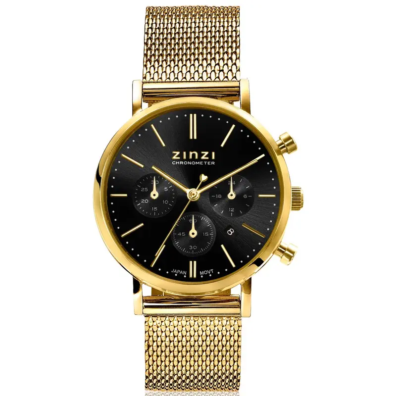 Zinzi Geelgoudkleurig Horloge Gold Plated Ziw1543