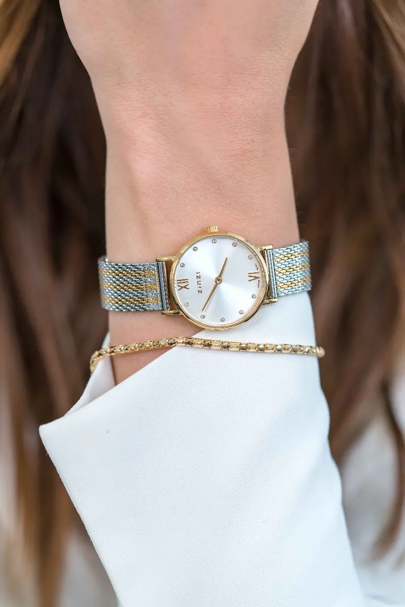Zinzi Geelgoudkleurig Horloge Gold Plated Ziw633 Mb