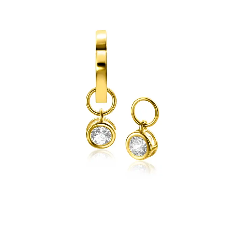 ZINZI Gold 14 krt gouden oorbedels  ZGCH421