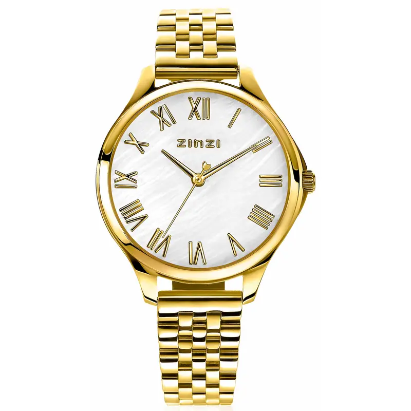 Zinzi Goudkleurig Horloge Gold Plated Ziw1134