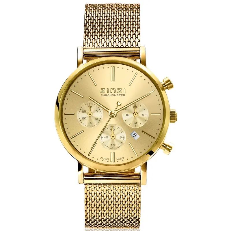 Zinzi Goudkleurig Horloge Gold Plated Ziw1510