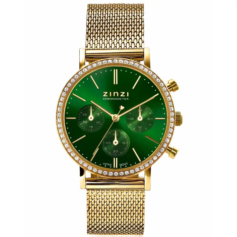 Zinzi Goudkleurig Horloge Gold Plated Ziw1635