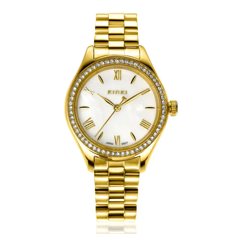 Zinzi Goudkleurig Horloge Staal ZIW2434