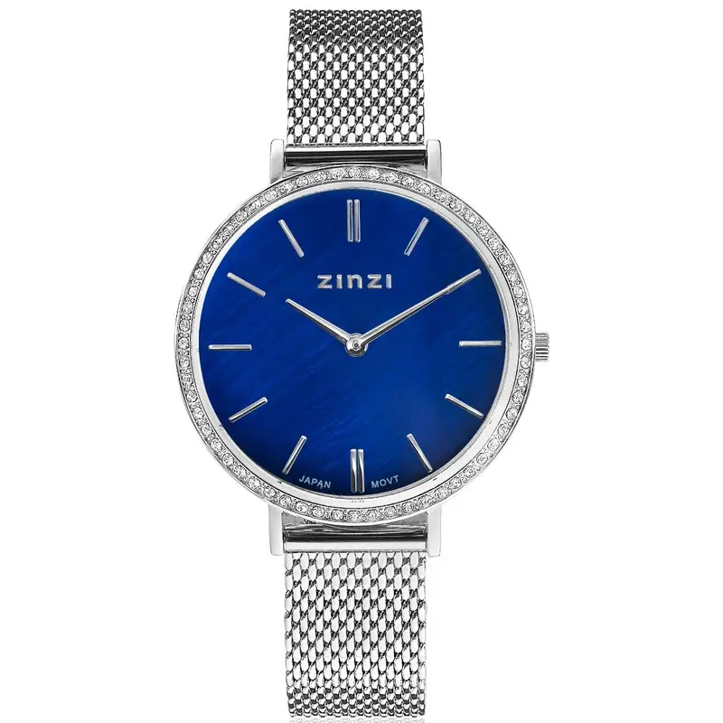 ZINZI Horloge met Witte Zirkonia ZIW1346