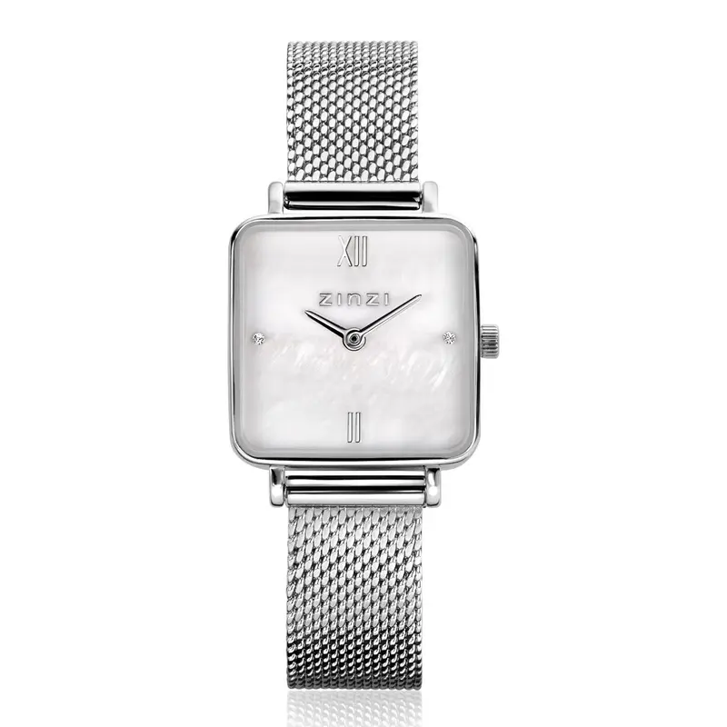 ZINZI Horloge met Witte Zirkonia ZIW1717