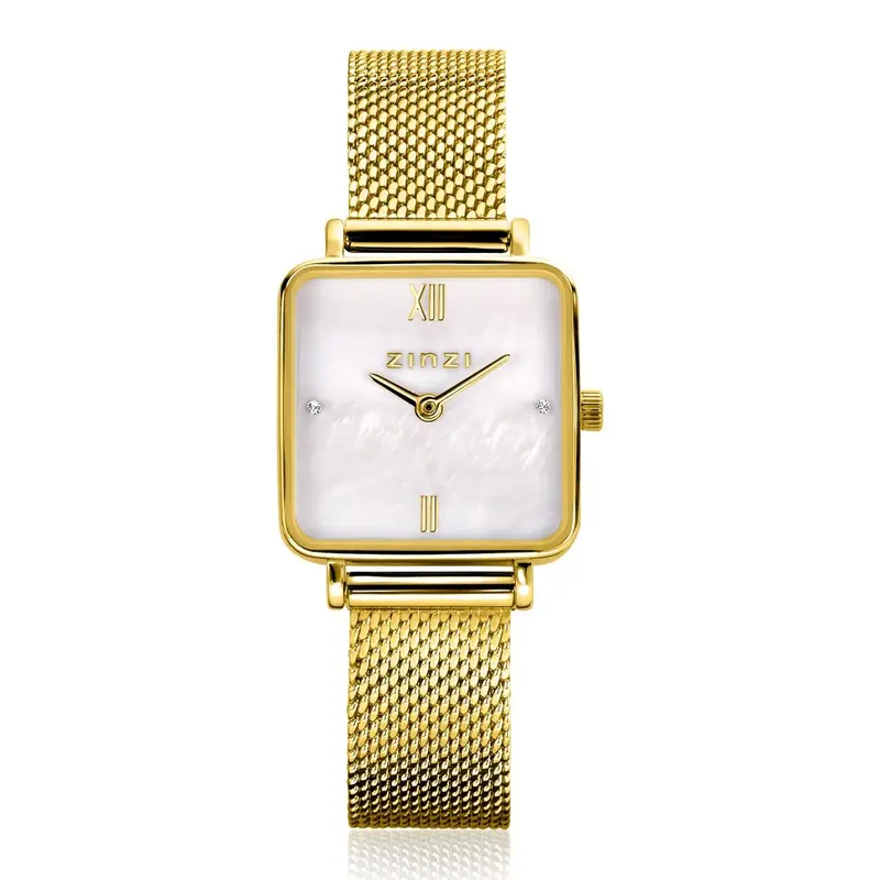 ZINZI Horloge met Witte Zirkonia ZIW1734
