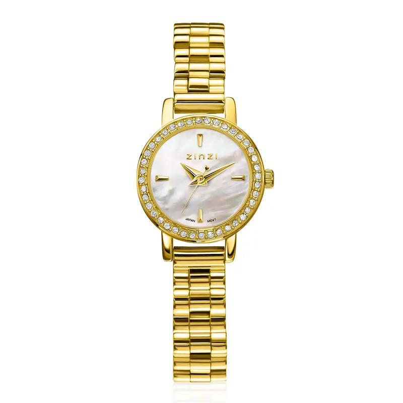 ZINZI Horloge met Witte Zirkonia ZIW3234