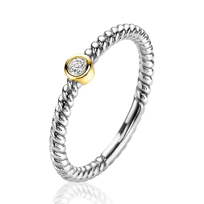 Zinzi Ring Gold Plated Zir2132