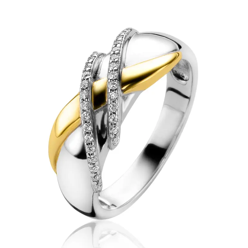 Zinzi Ring Gold Plated Zir2243
