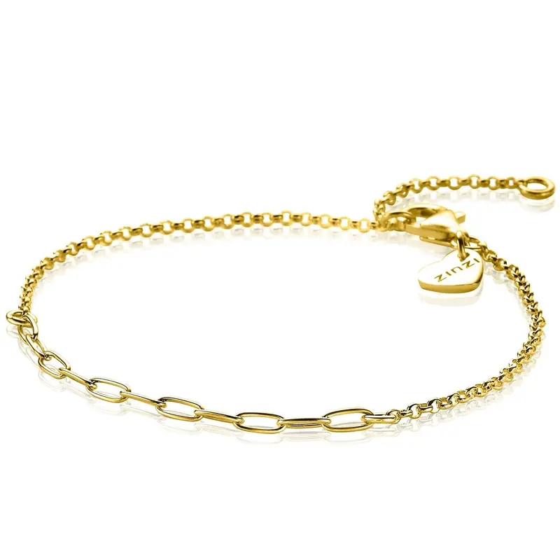 ZINZI Verguld Zilveren Armband ZIA1989G