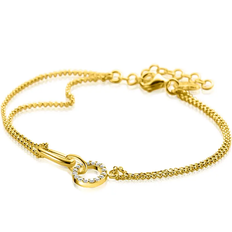 ZINZI Verguld Zilveren Armband ZIA2463Y