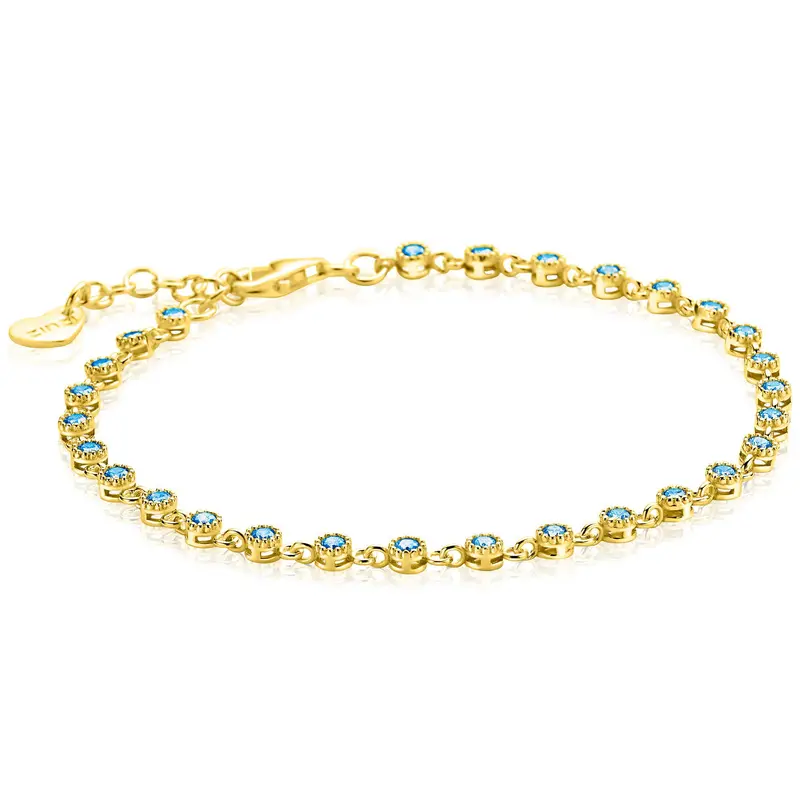 ZINZI Verguld Zilveren Armband ZIA2893BG