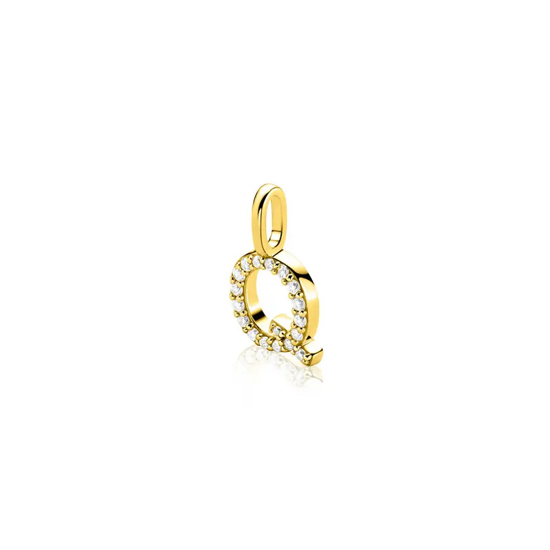 ZINZI Verguld Zilveren Hanger ZIH2828-Q