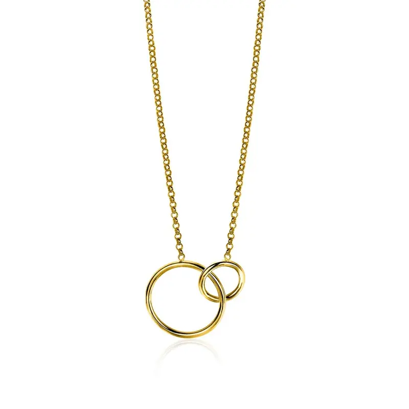 ZINZI Verguld Zilveren Ketting ZIC1278G