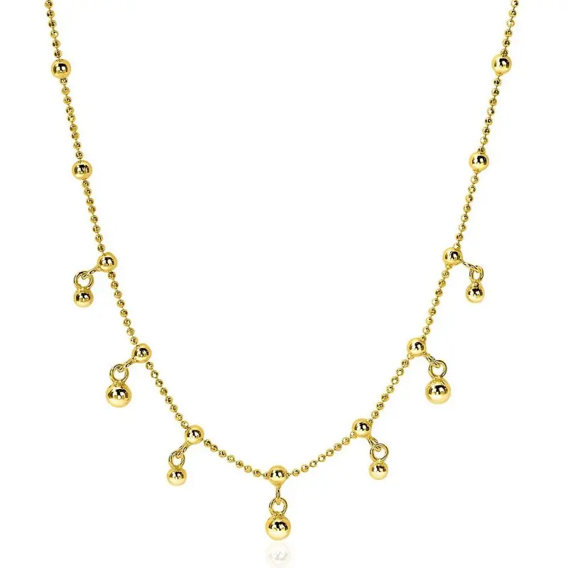 ZINZI Verguld Zilveren Ketting ZIC1985G