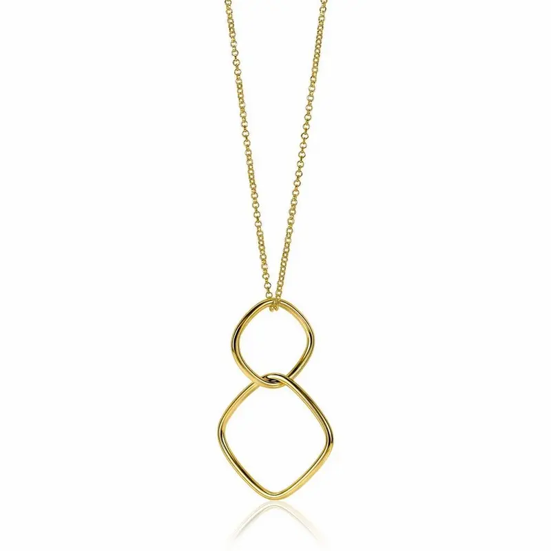 ZINZI Verguld Zilveren Ketting ZIC2096G