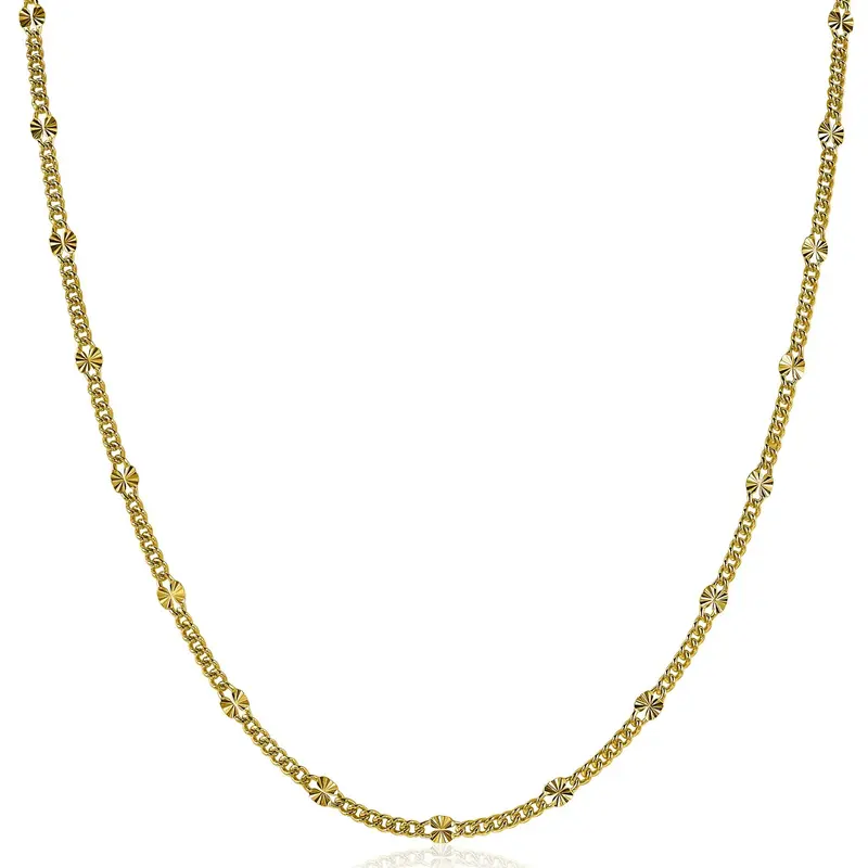 ZINZI Verguld Zilveren Ketting ZIC2157G