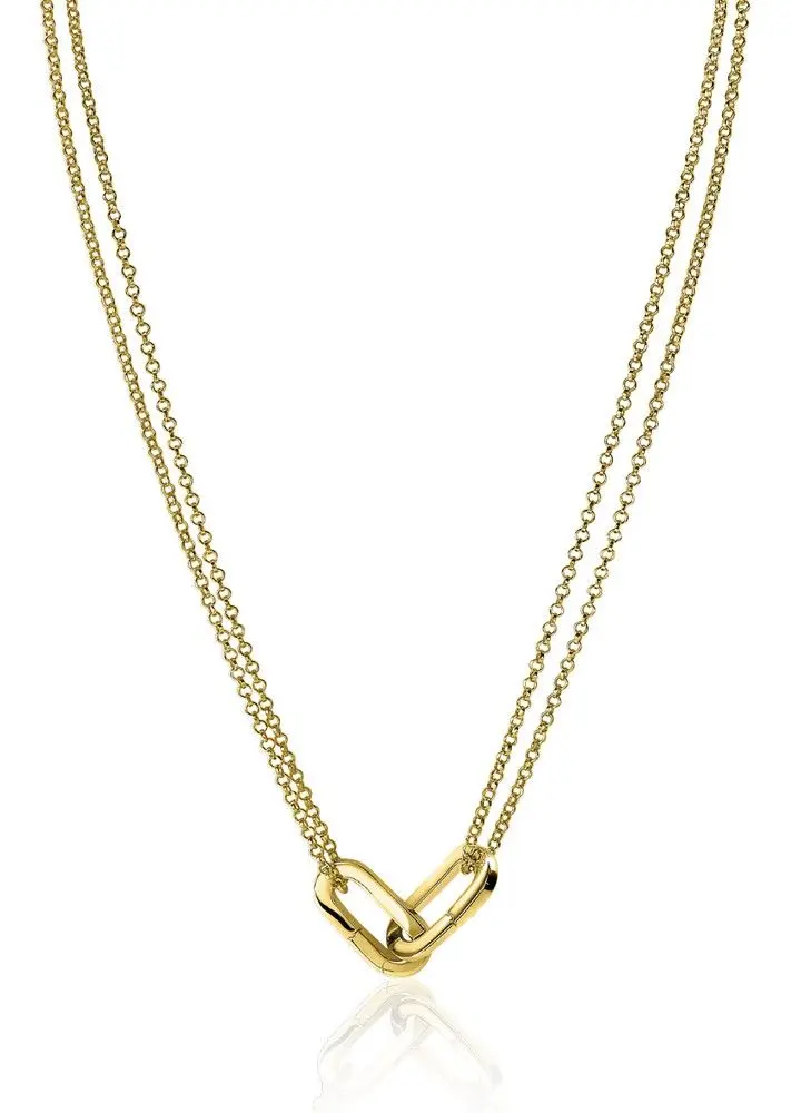 ZINZI Verguld Zilveren Ketting ZIC2215G