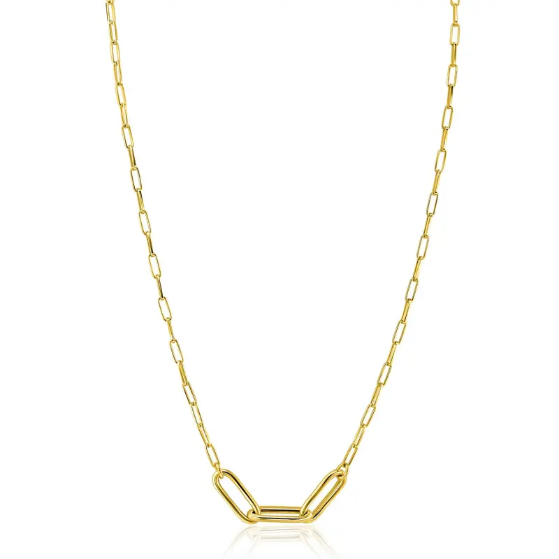 ZINZI Verguld Zilveren Ketting ZIC2522