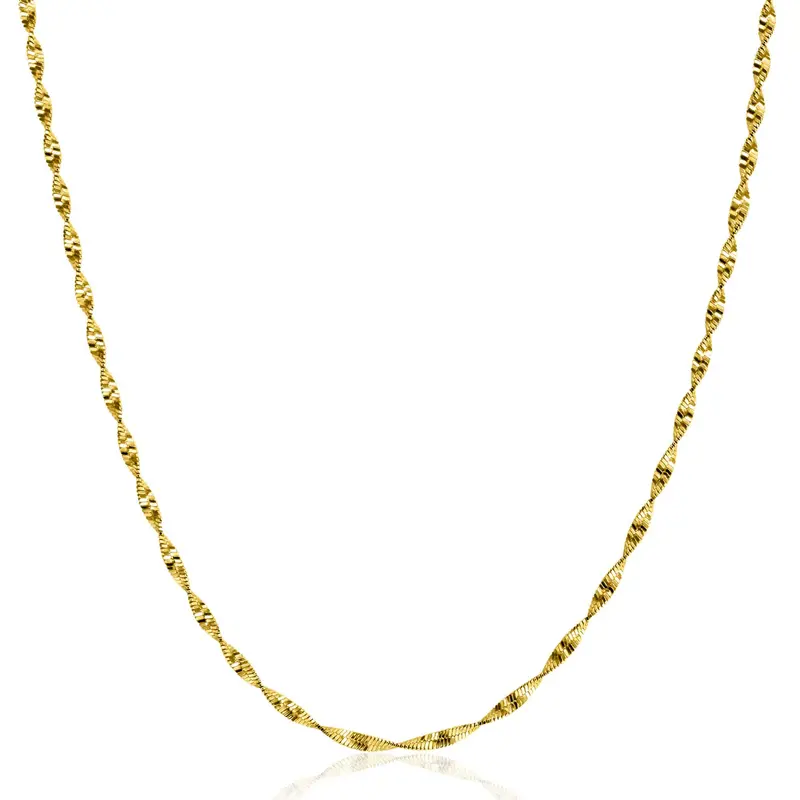 ZINZI Verguld Zilveren Ketting ZIC2585G