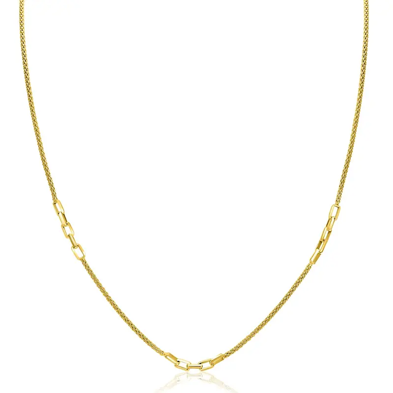 ZINZI Verguld Zilveren Ketting ZIC2709G