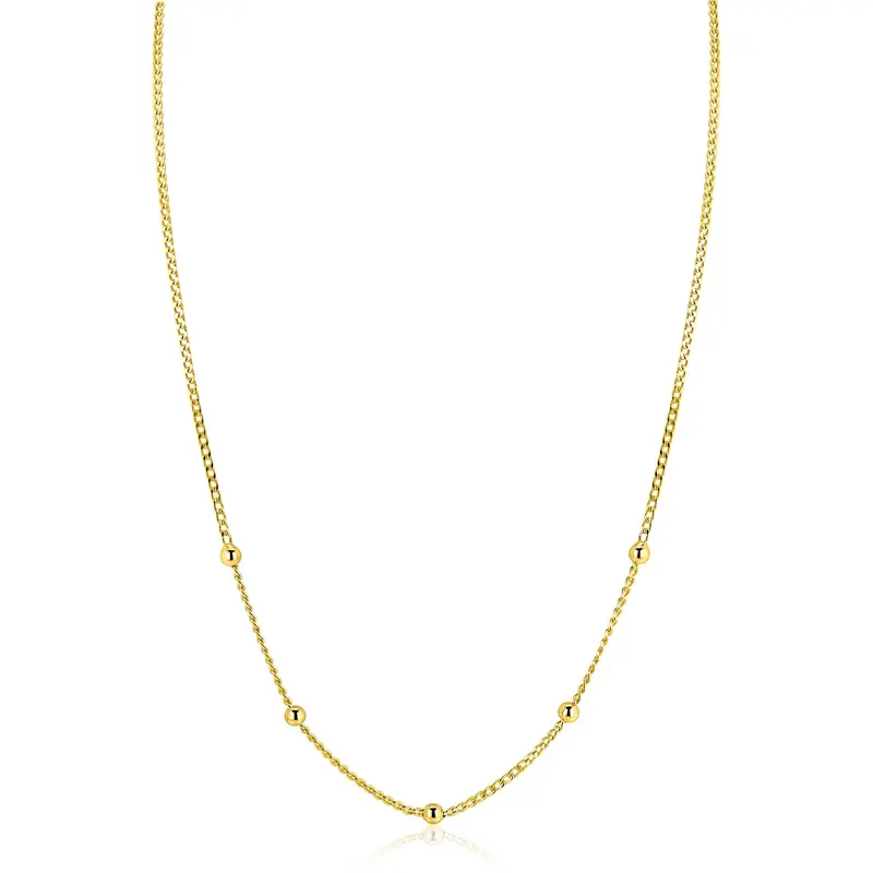 ZINZI Verguld Zilveren Ketting ZIC2714G