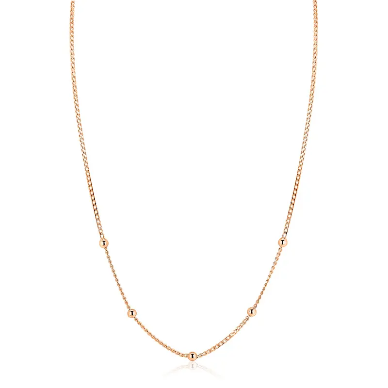 ZINZI Verguld Zilveren Ketting ZIC2714R