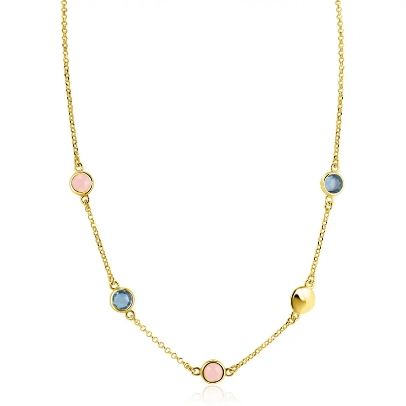 ZINZI Verguld Zilveren Ketting ZIC2715G