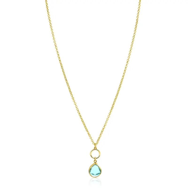 ZINZI Verguld Zilveren Ketting ZIC2716G