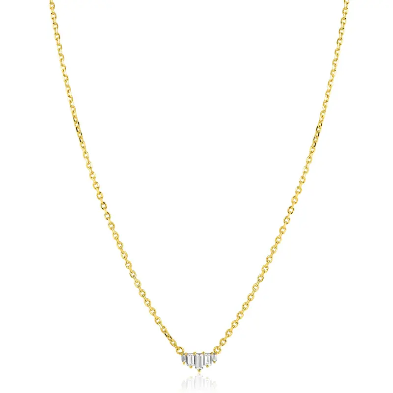 ZINZI Verguld Zilveren Ketting ZIC2723Y
