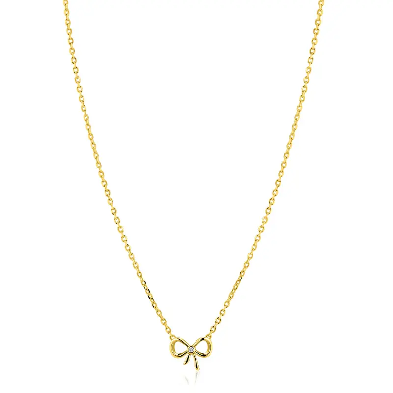 ZINZI Verguld Zilveren Ketting ZIC2724Y