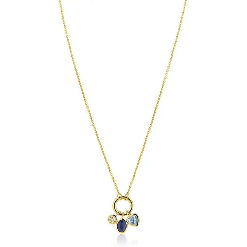 ZINZI Verguld Zilveren Ketting ZIC2737