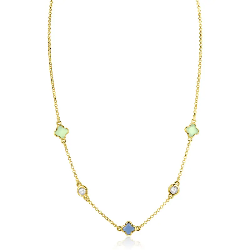 ZINZI Verguld Zilveren Ketting ZIC2763