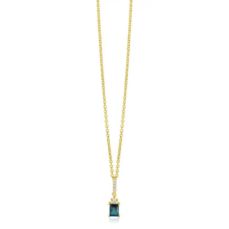 ZINZI Verguld Zilveren Ketting ZIC2896