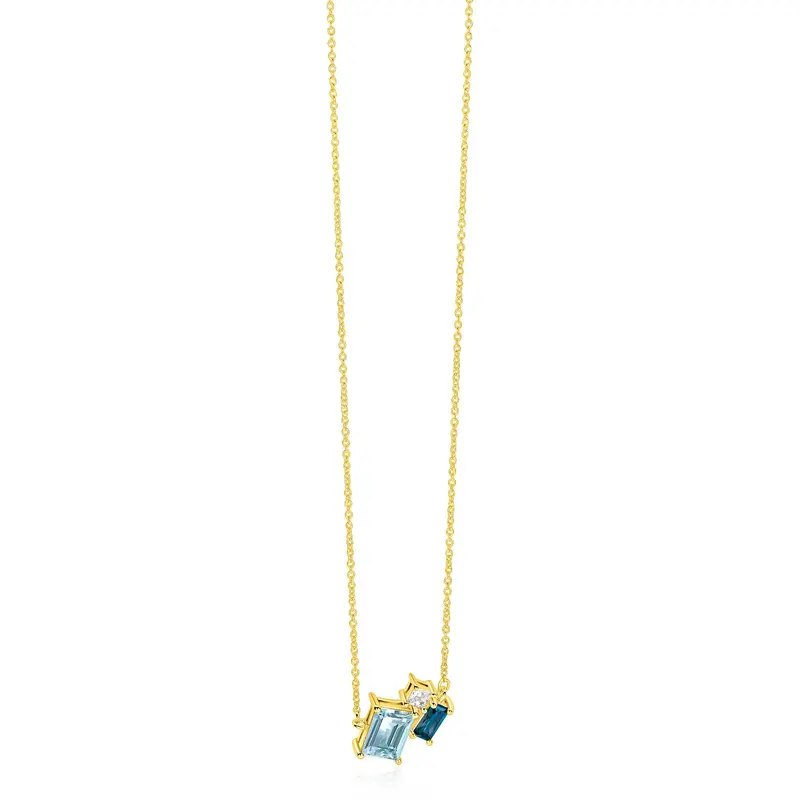 ZINZI Verguld Zilveren Ketting ZIC2897