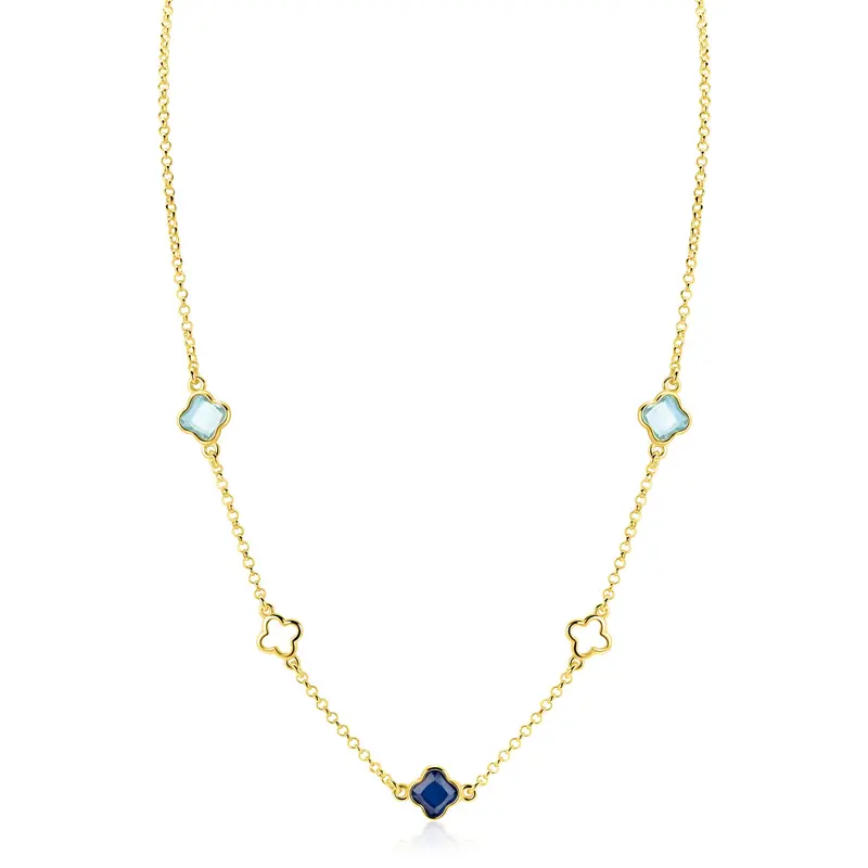 ZINZI Verguld Zilveren Ketting ZIC2906