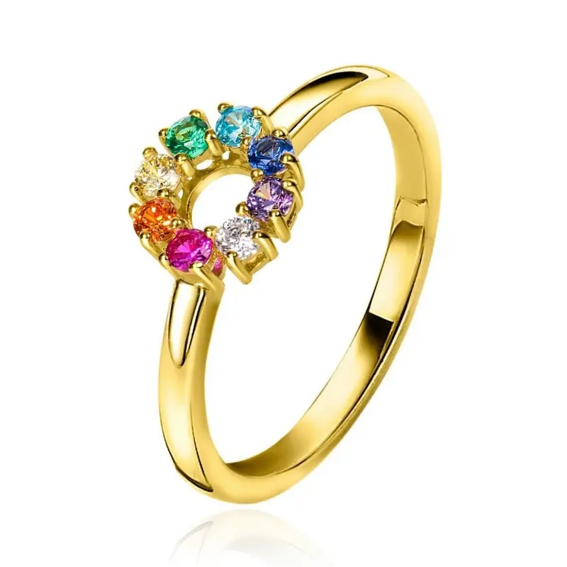 ZINZI Verguld Zilveren Ring ZIR2172