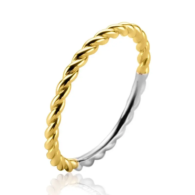 ZINZI Verguld Zilveren Ring ZIR2247