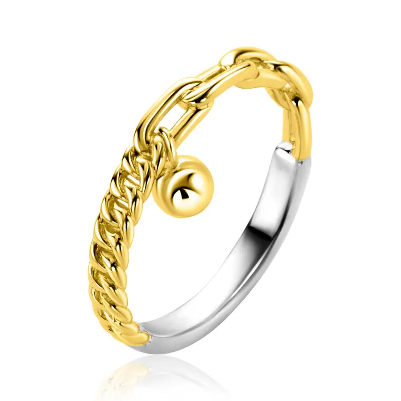 ZINZI Verguld Zilveren Ring ZIR2521G