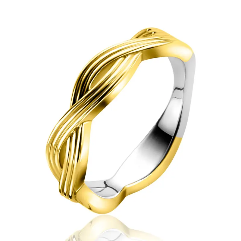 ZINZI Verguld Zilveren Ring ZIR2684