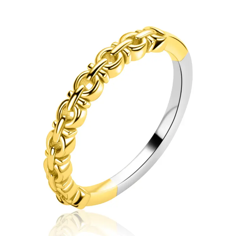 ZINZI Verguld Zilveren Ring ZIR2802