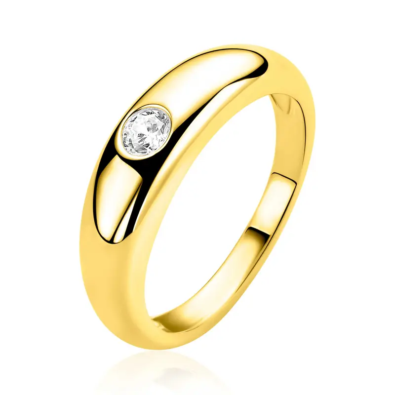 ZINZI Verguld Zilveren Ring ZIR2898