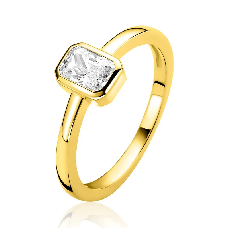 ZINZI Verguld Zilveren Ring ZIR2899