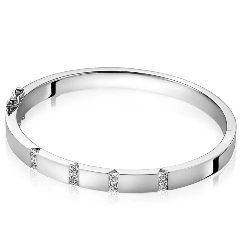 ZINZI Zilveren Armband met Witte Zirkonia MVA20