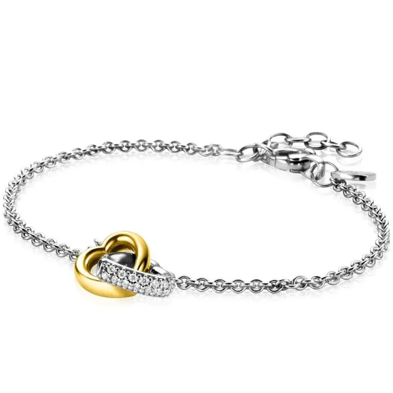 ZINZI Zilveren Armband met Witte Zirkonia ZIA2276