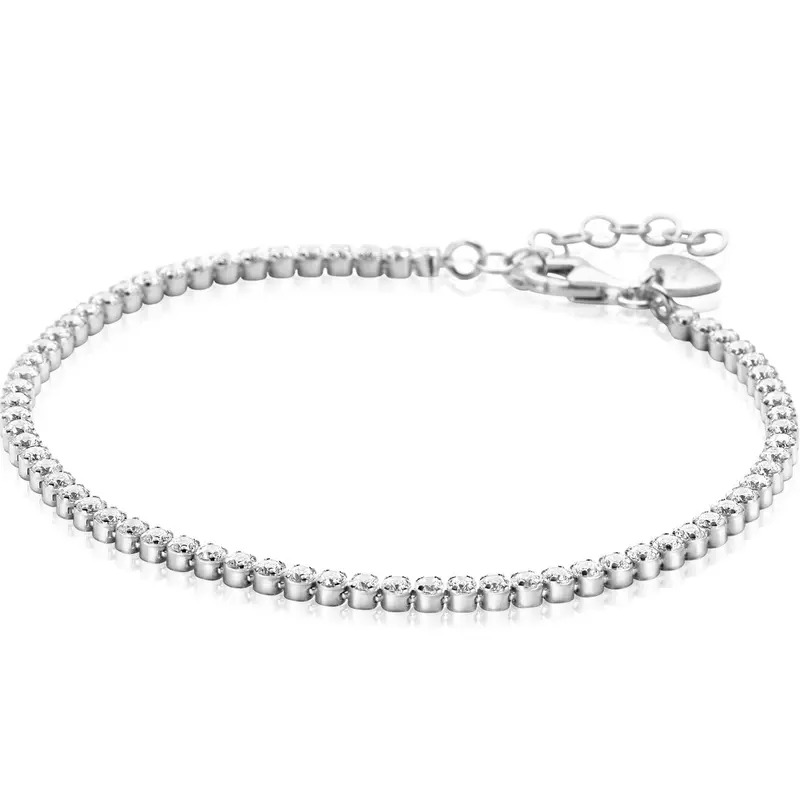 ZINZI Zilveren Armband met Witte Zirkonia ZIA2590