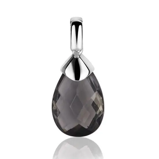 ZINZI Zilveren Hanger met Grijze Zirkonia ZIH1171Z